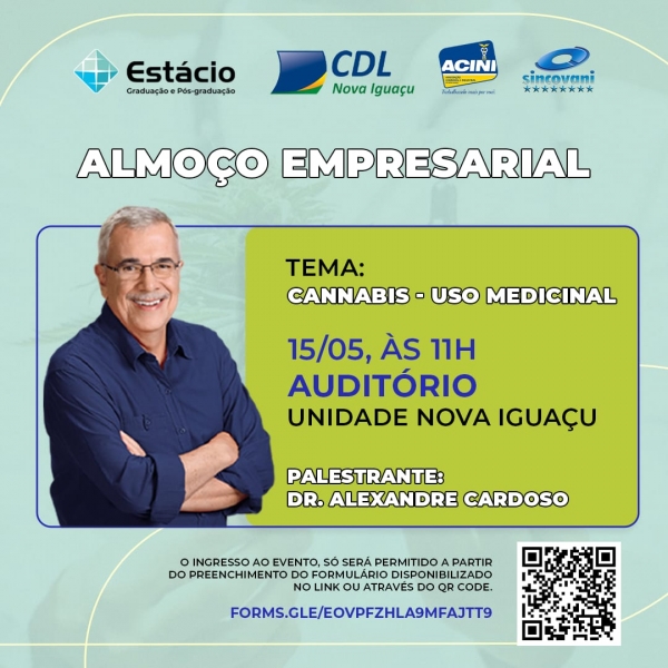 Cannabis - Uso Medicinal - Participe do Almoço Empresarial em Nova Iguaçu